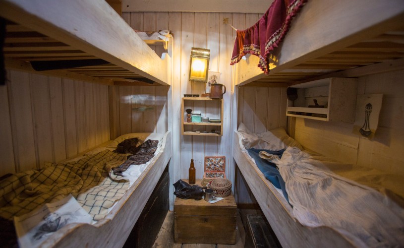 Beds in steerage on the SS Great Britain